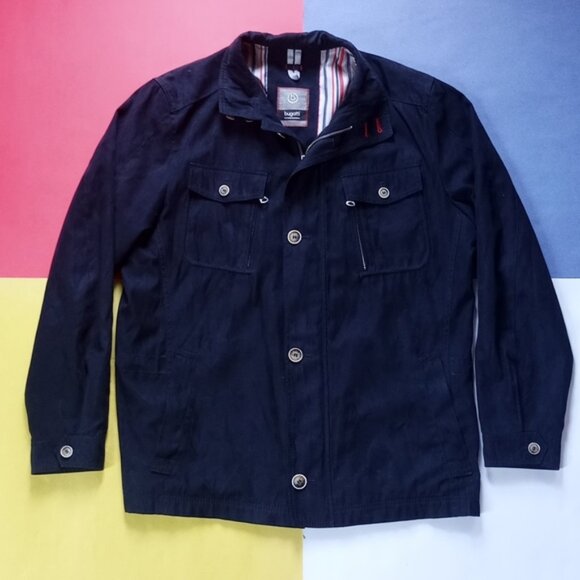 Bugatti Micro Silk Button-Up Jacket Designed in German